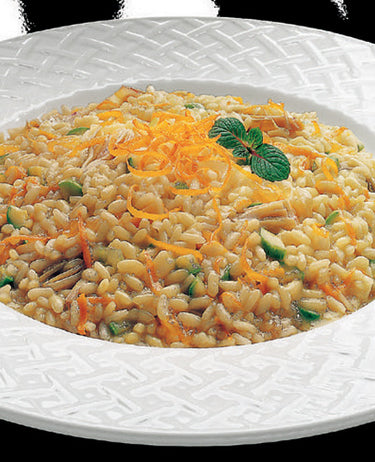 foto ricetta Riso con verdure di primavera, acciughe e arance 