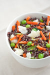 foto ricetta Riso nero con verdure miste e merluzzo 