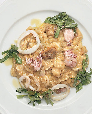 foto ricetta Risotto con spinaci, frutti di mare e crostacei 
