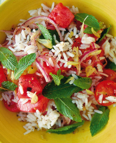 foto ricetta Insalata di riso con anguria 