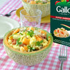 Ensalada de arroz con melón y jamón dulce 