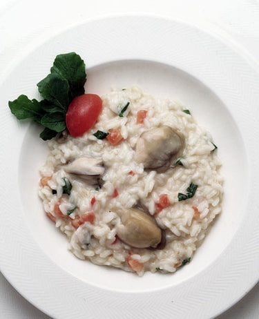 foto ricetta Riso allo Champagne e ostriche 