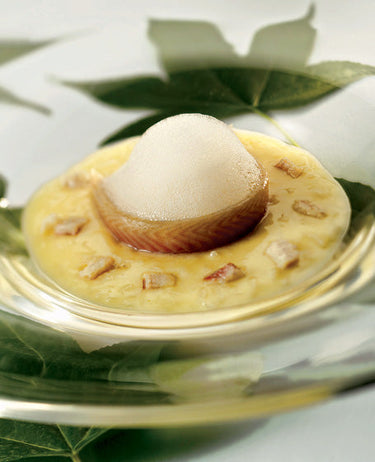 foto ricetta Risotto all'anguilla affumicata e brodo a parte 