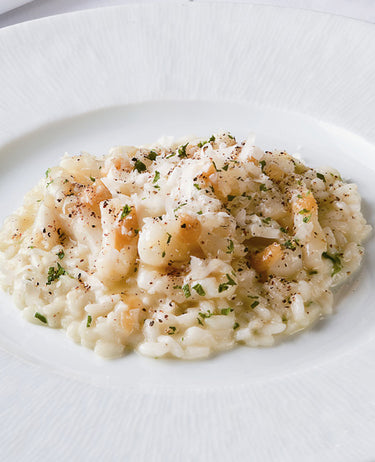foto ricetta Riso con baccalà, cacio e pepe 