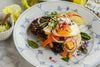 Bunte Veggie Burger mit Nero Reis 