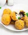 Croquetas de arroz negro 