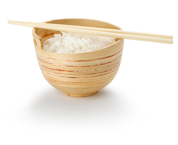 rice bowl and chopsticks